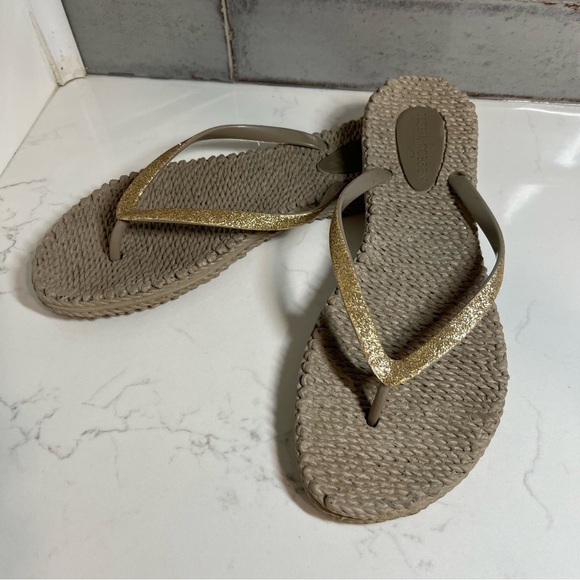 ILSE JACOBSEN Hornback Sparked Texture Flip Flops 41 - Picture 2 of 7